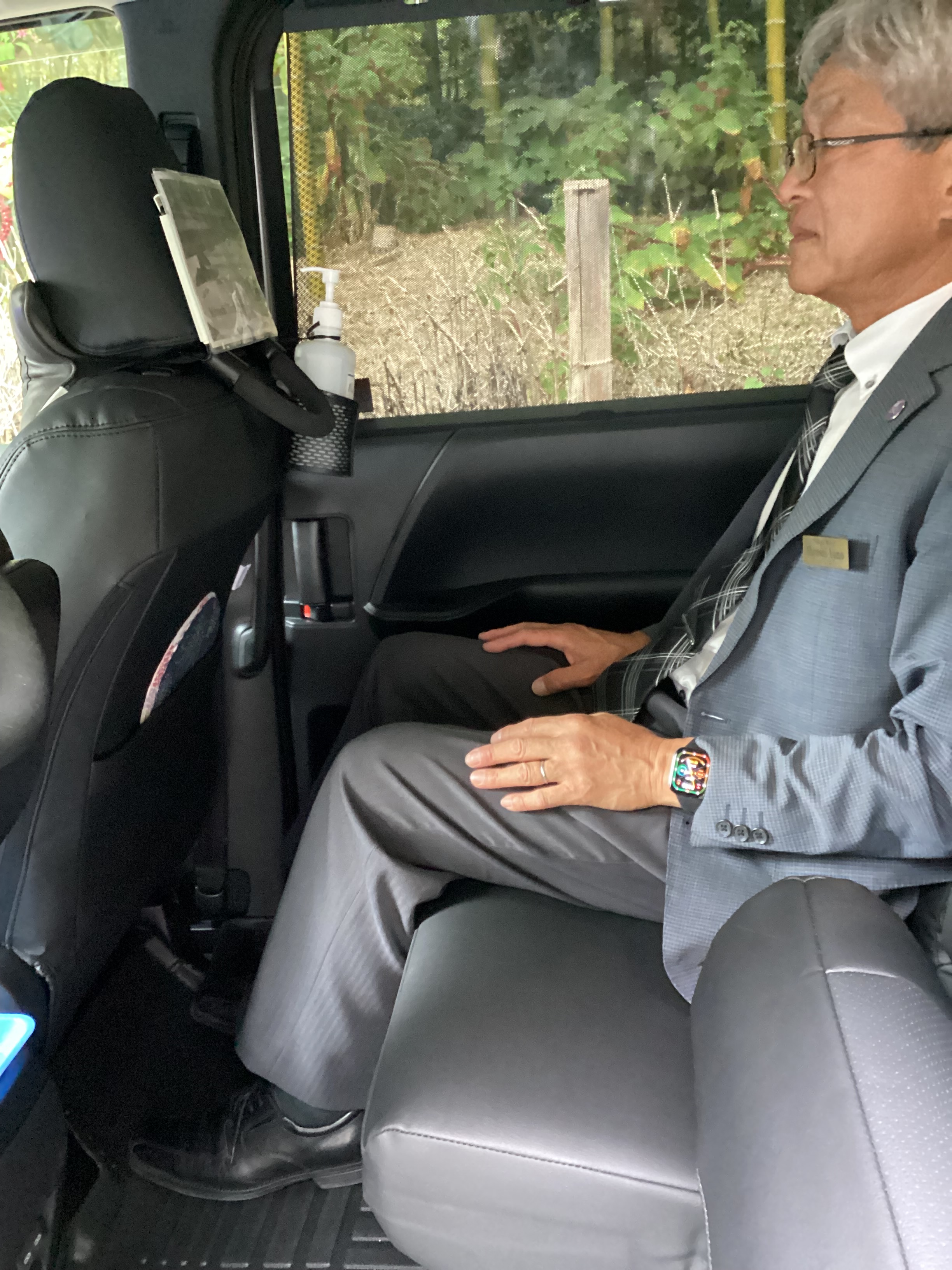 When the third row seat is used.