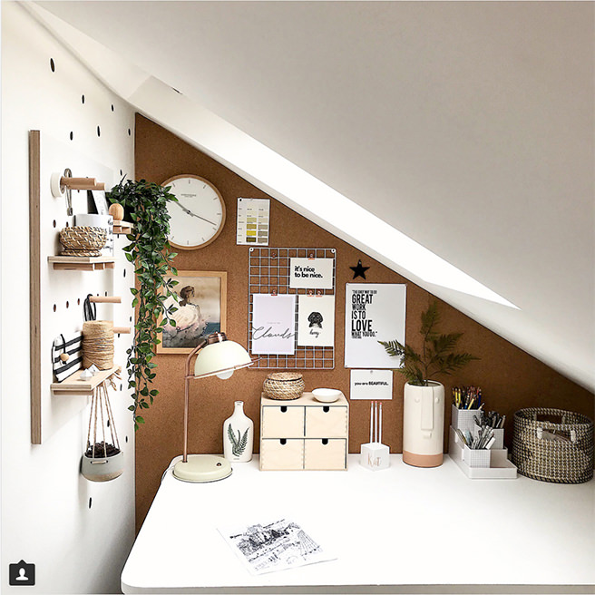 Triangular work space