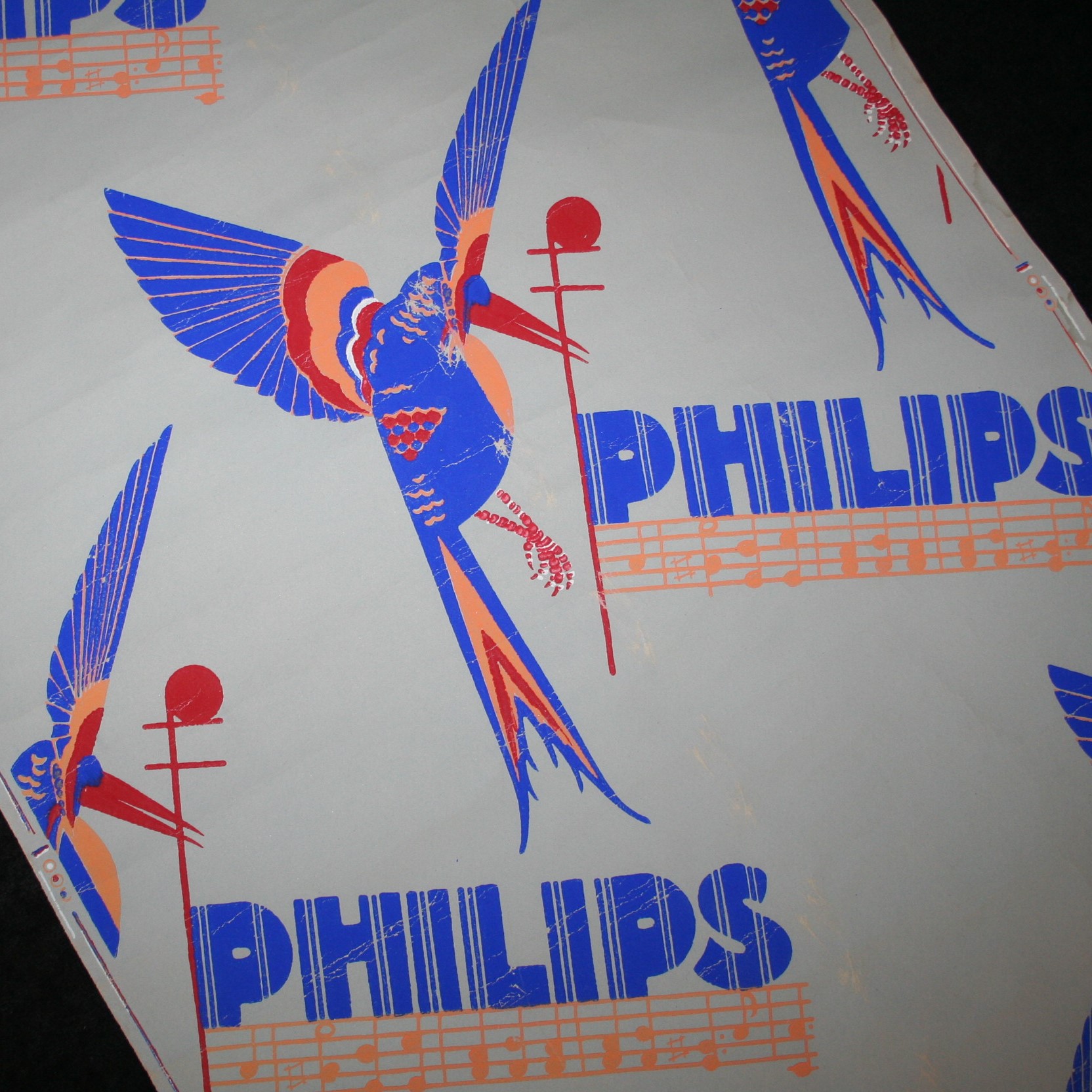 Philips Miniwatt Radio Valve Wallpaper c1923