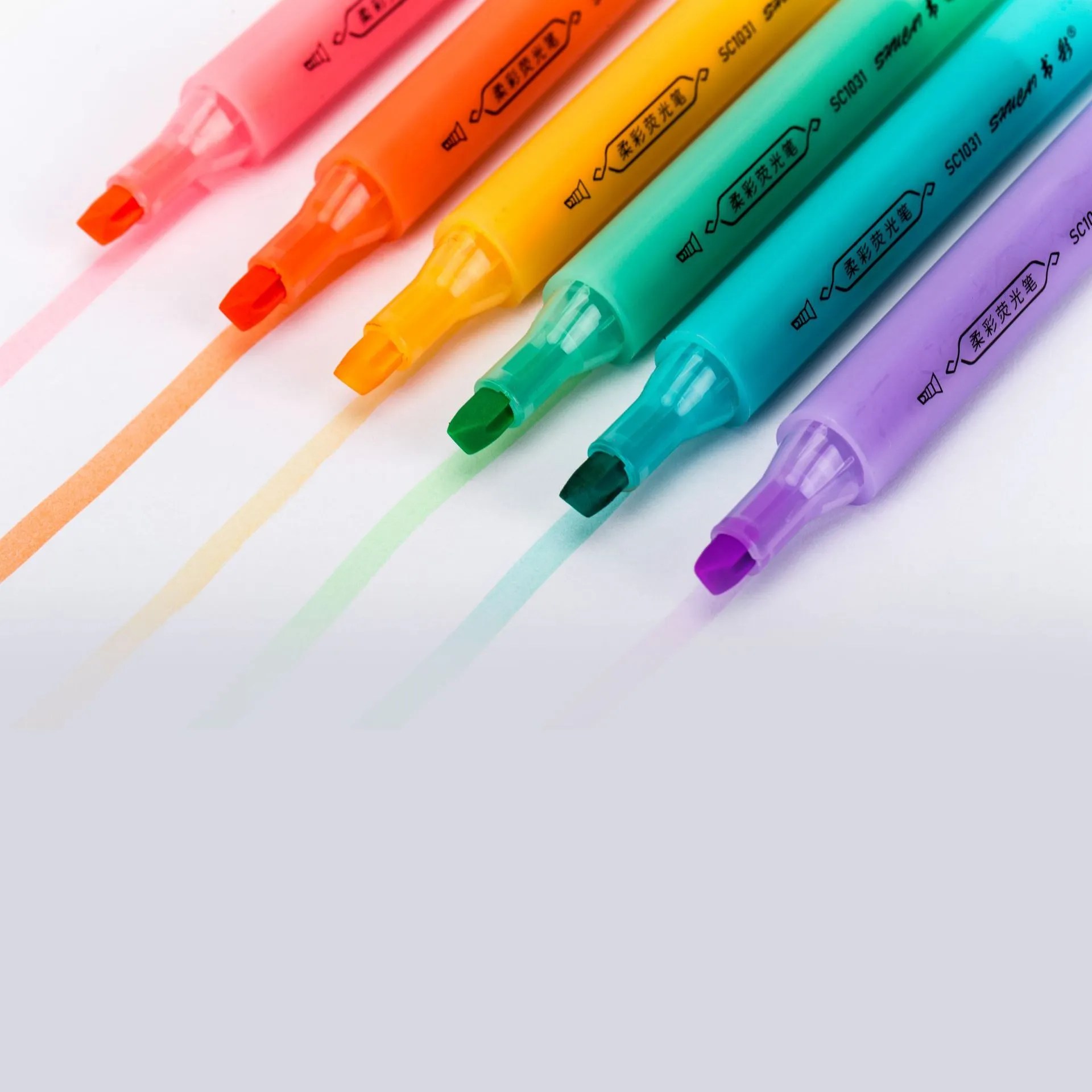 Pocket special painting graffiti student notes draw key mark watercolor pen large capacity wholesale soft color highlighter - Image 3