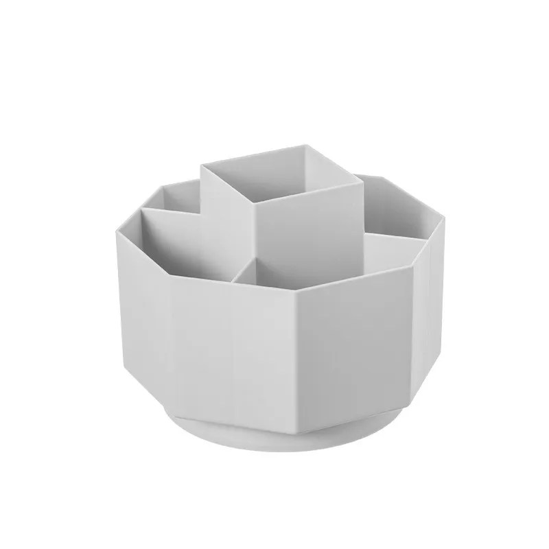 Rotating pen holder large-capacity desktop office student dormitory desktop cosmetics storage box brush holder pencil case - Image 1