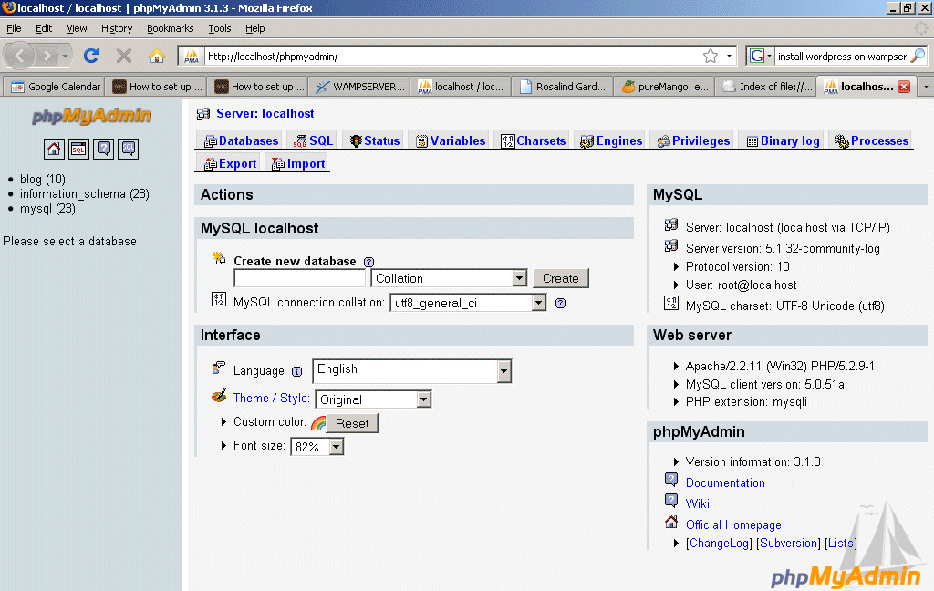 phpMyAdmin Web Database tool Free Download