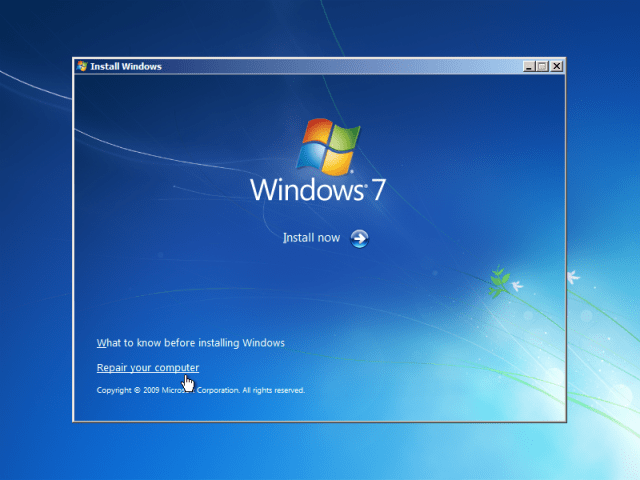 How to reset windows password using command line