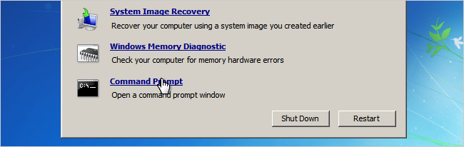 How to reset windows password using command line