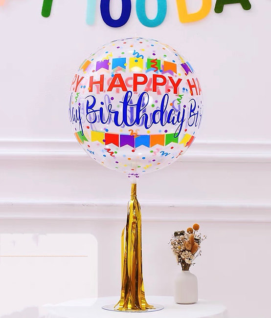 立體生日氣球連座枱支架