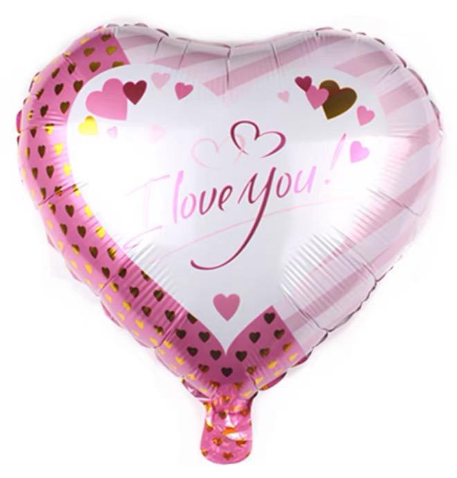 LOVE 心形鋁膜氣球（三個或一個連棍）