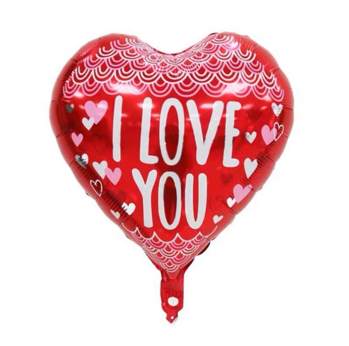 LOVE 心形鋁膜氣球（三個或一個連棍）
