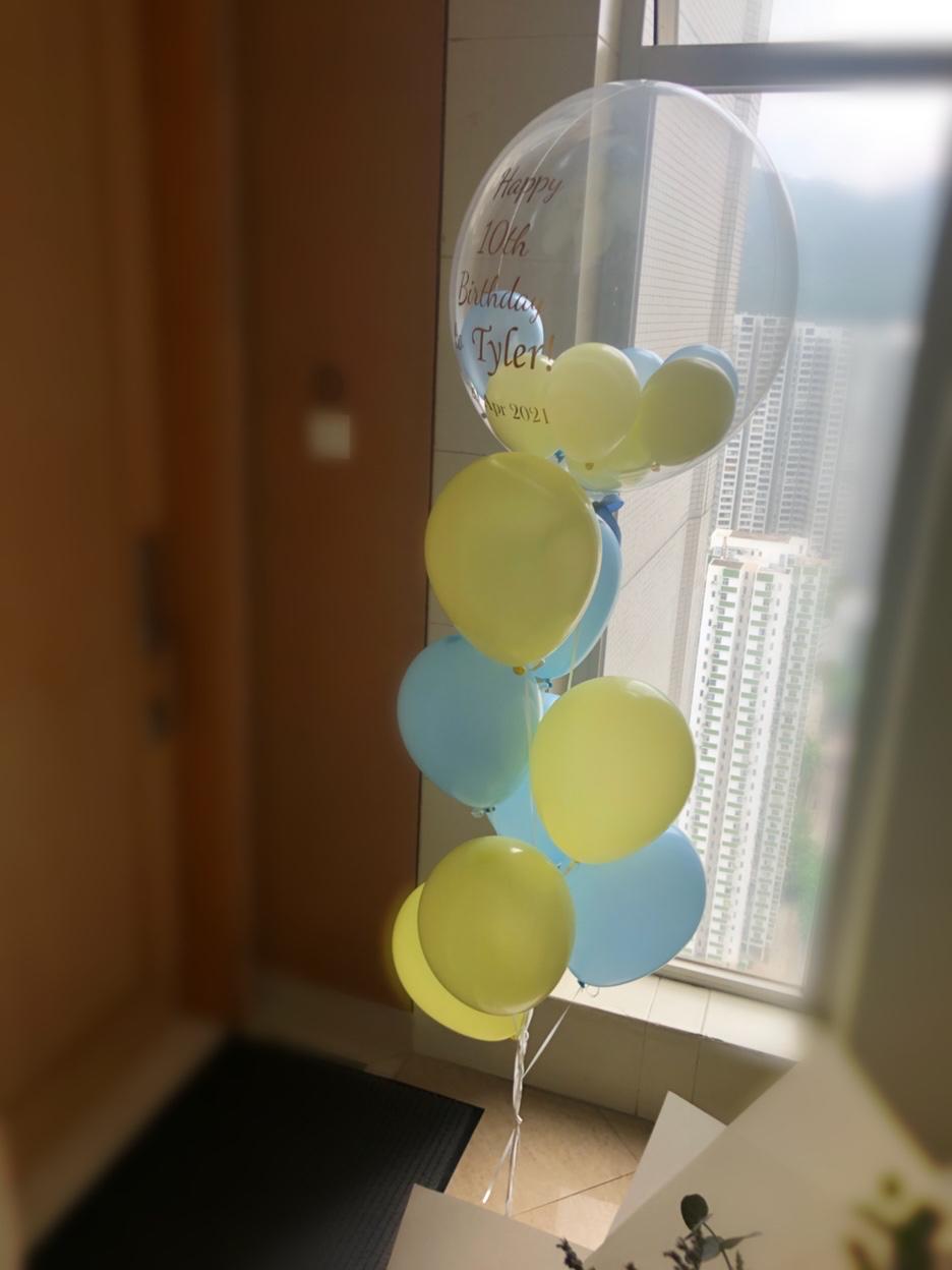 Helium Balloon 氦氣透明大氣球(波中波）
