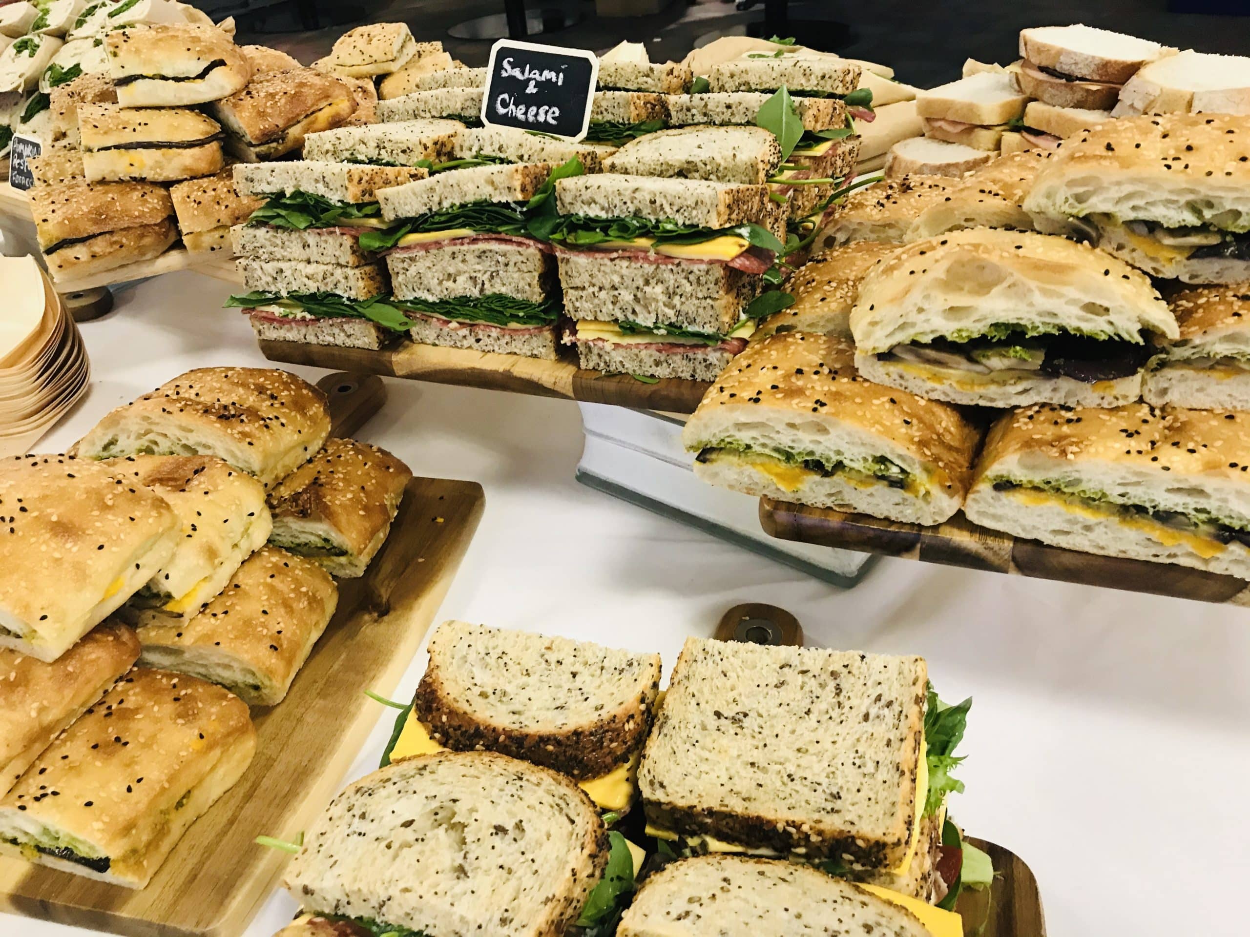 Sandwich platter for office lunch catering