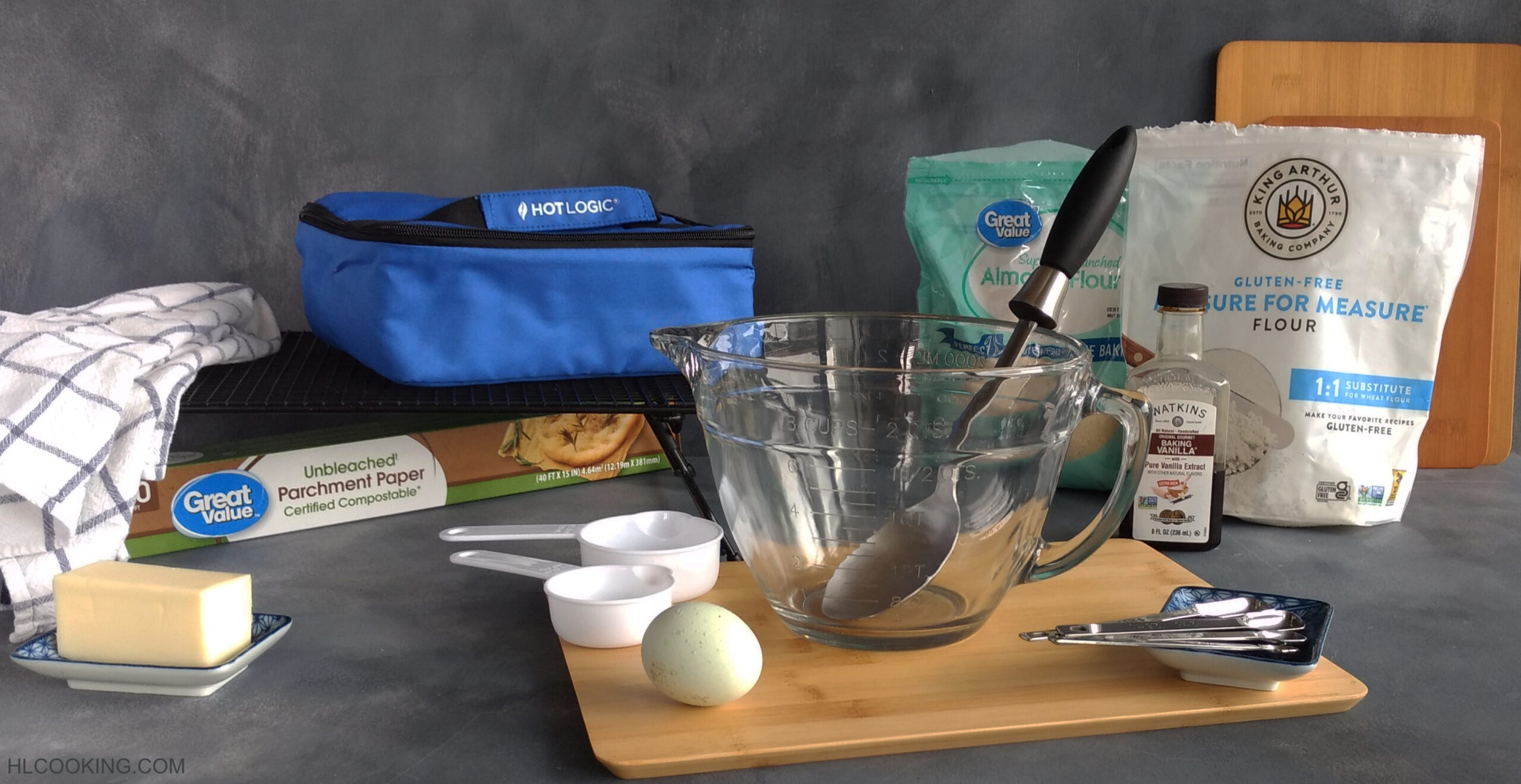 Supplies ready to make a treat to bake in a HOTLOGIC®