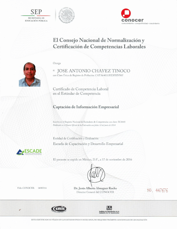 EC0445 Captación de Información Empresarial