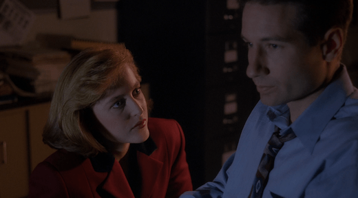 Scully tries to talk to Mulder, but he's not ready to listen.