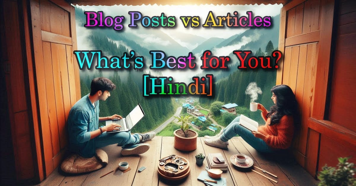 Blog post vs ARTICLE