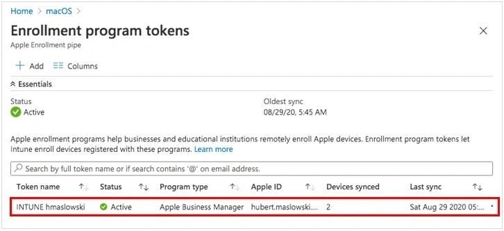 Corporate macOS Automated Device Enrollment (ADE) to Intune - screenshot 2
