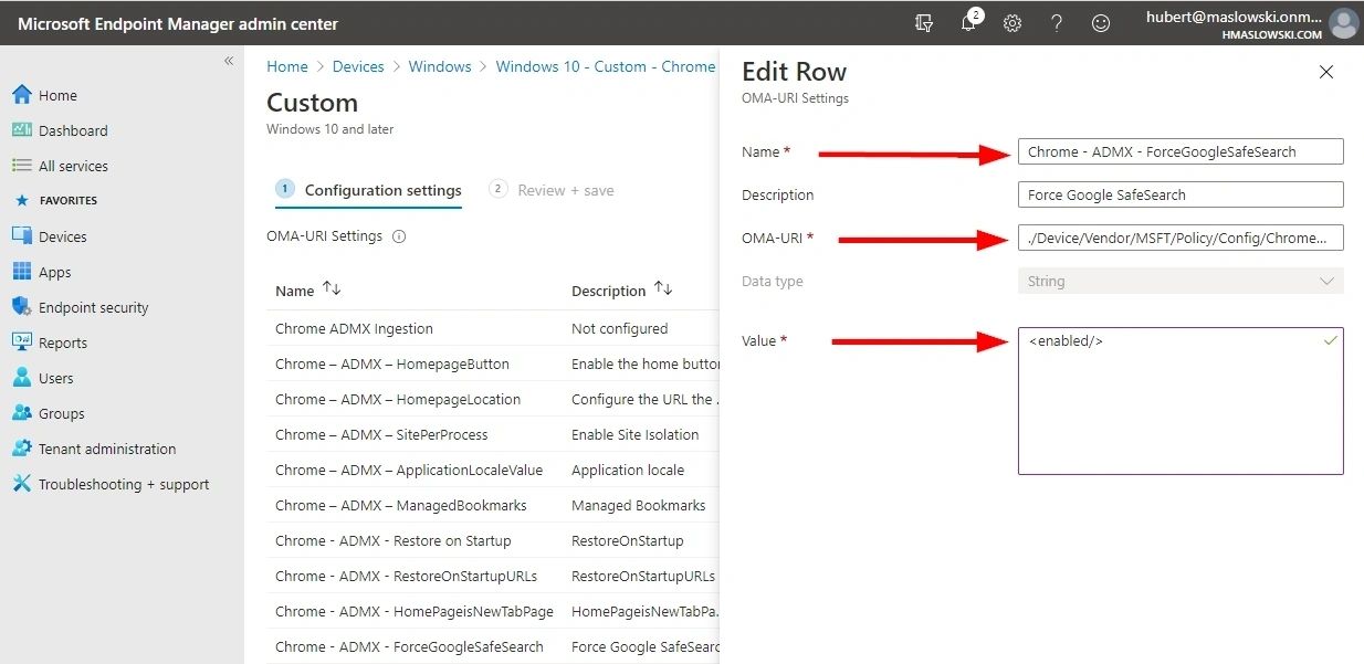 Manage Google Chrome Browser with Microsoft Intune - screenshot 7