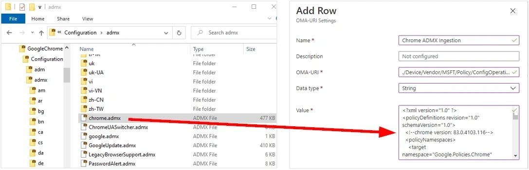 Manage Google Chrome Browser with Microsoft Intune - screenshot 3