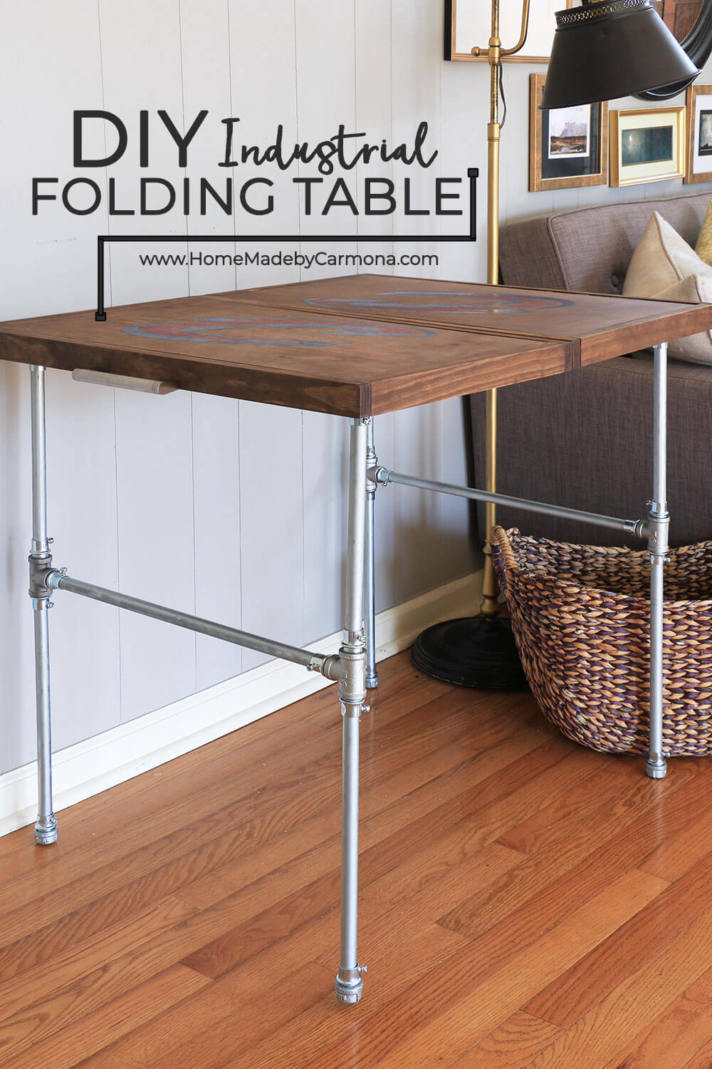 Diy Industrial Folding Table Home Made By Carmona