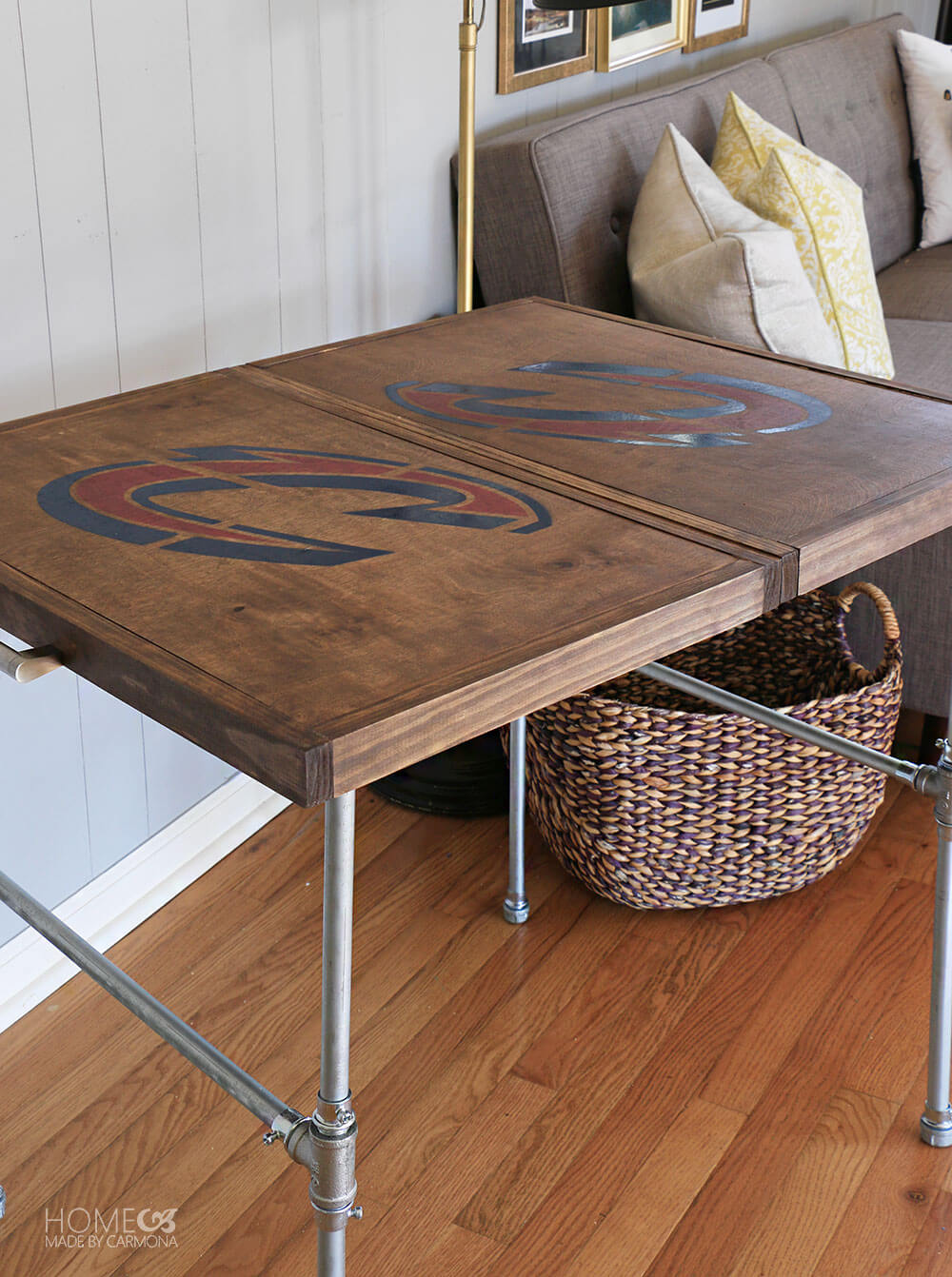 Diy Industrial Folding Table Home Made By Carmona