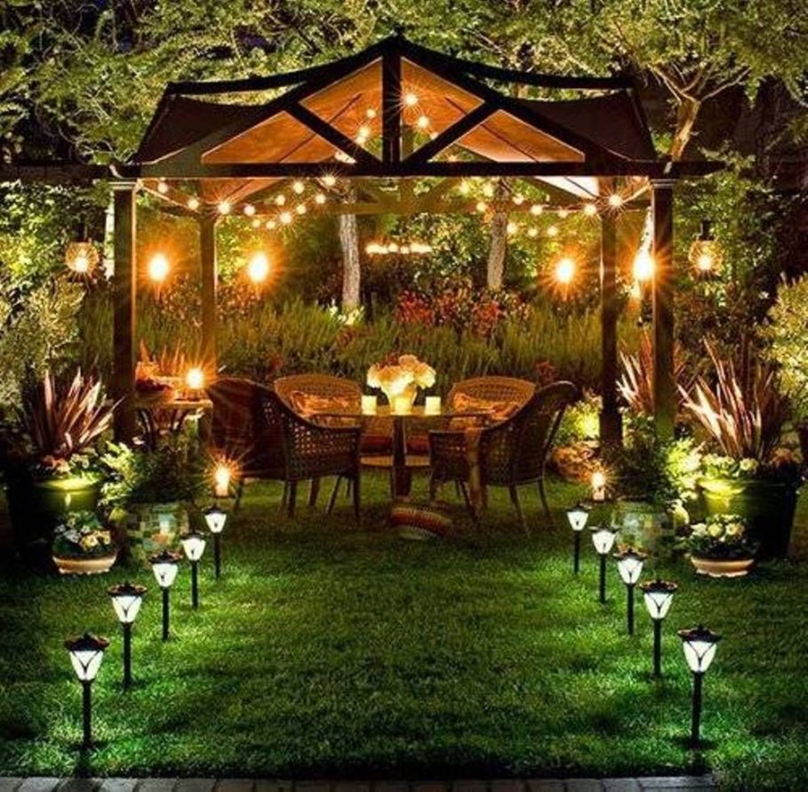 25 backyard lighting ideas-illuminate outdoor area to make it more