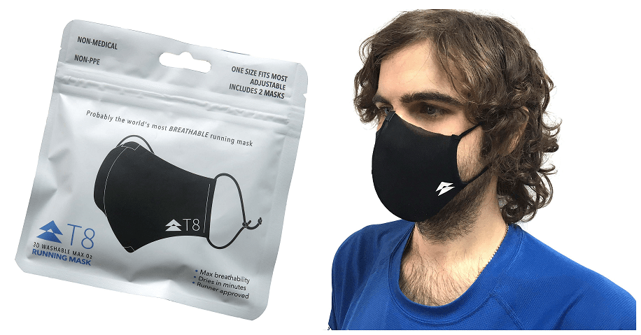 Max O2 Running Mask with Wearer