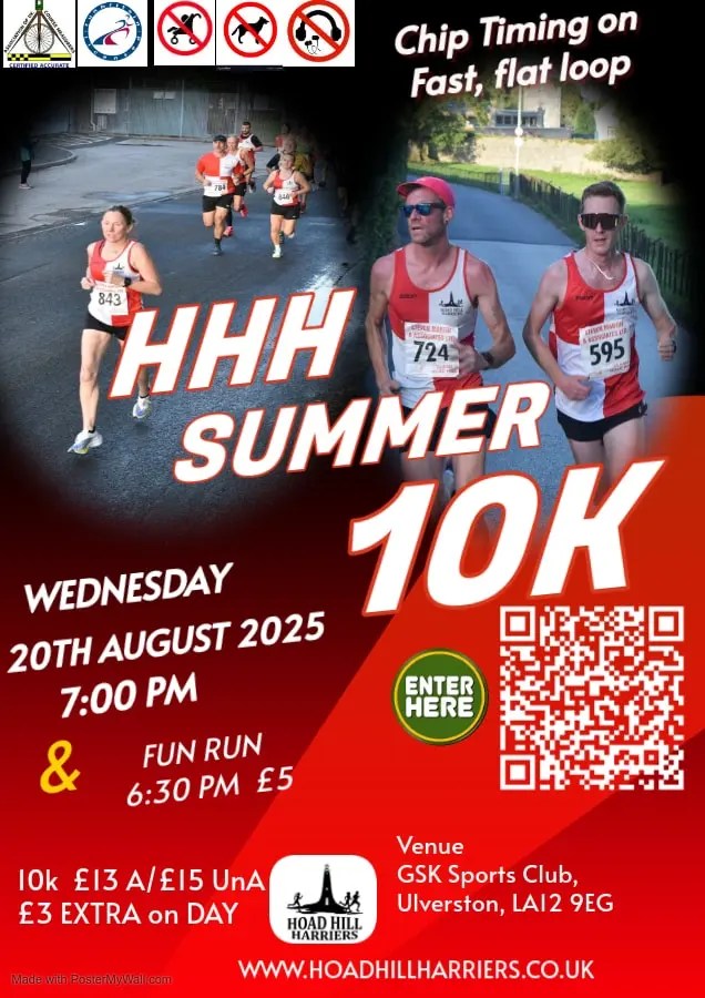 Hoad Hill Harriers Summer 10k 2025
