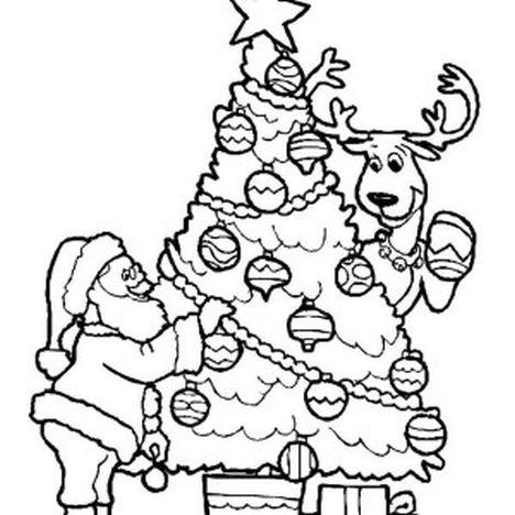 Dogs love to chew on bones, run and fetch balls, and find more time to play! Santa And Reindeer Coloring Pages Part 1