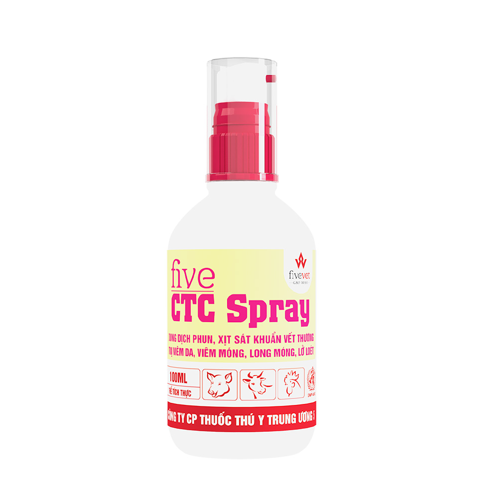 Five-CTC Spray – Sát Khuẩn Vết Thương Ngoài Da, Lở Loét