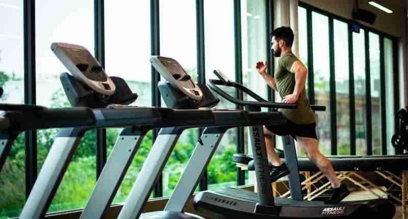 a man on a treadmill