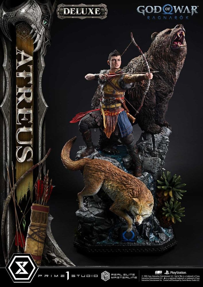 God of War: Ragnarok Real Elite Masterline statuette 1/3 Atreus DX Bonus Version 96 cm – PRIME 1 STUDIO