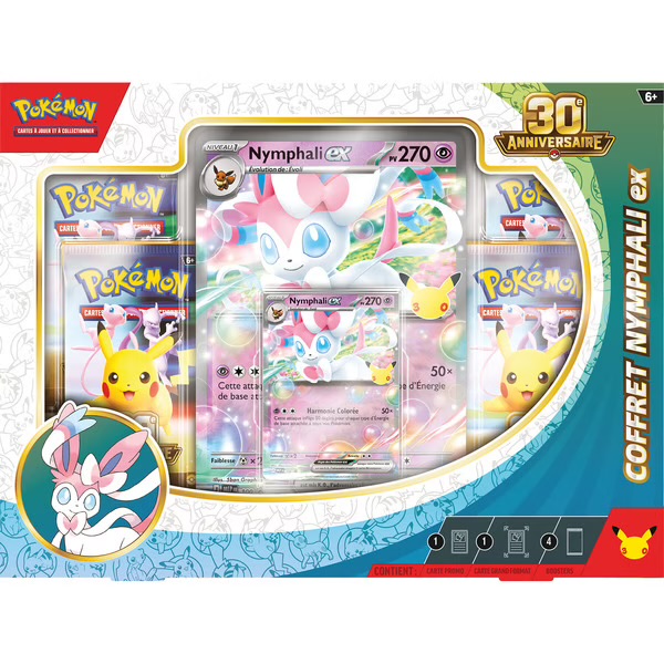 POKEMON 30 ANS COFFRET NYMPHALI-EX – ASMODEE