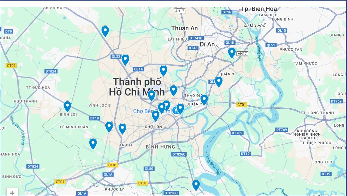 H C L I Xe TP HCM Ch N Ng Khu V C 2026 Hoclaixesg Com Map Tphcm Pins.webp
