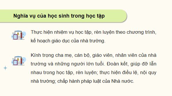 Giáo án điện tử KTPL 12 Cánh diều Bài 11: Quyền và nghĩa vụ của công dân trong học tập | PPT Kinh tế Pháp luật 12