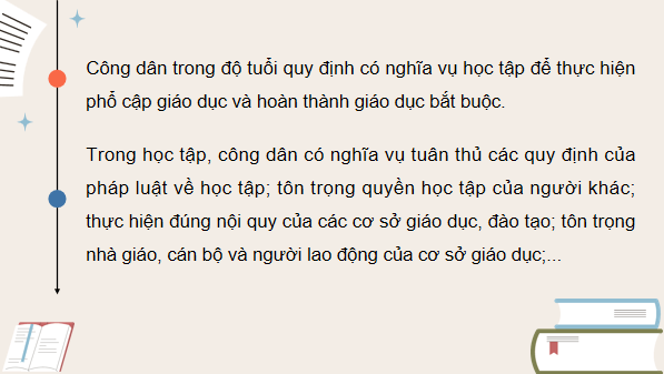 Giáo án điện tử KTPL 12 Kết nối tri thức Bài 11: Quyền và nghĩa vụ của công dân trong học tập | PPT Kinh tế Pháp luật 12