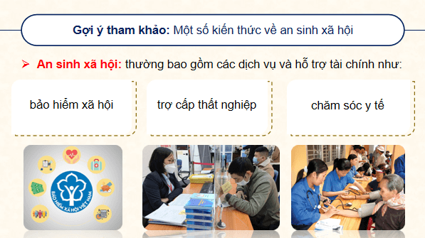 Giáo án điện tử KTPL 12 Cánh diều Bài 4: An sinh xã hội | PPT Kinh tế Pháp luật 12