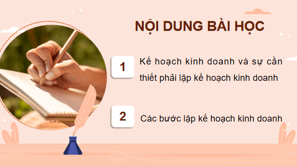 Giáo án điện tử KTPL 12 Cánh diều Bài 5: Lập kế hoạch kinh doanh | PPT Kinh tế Pháp luật 12
