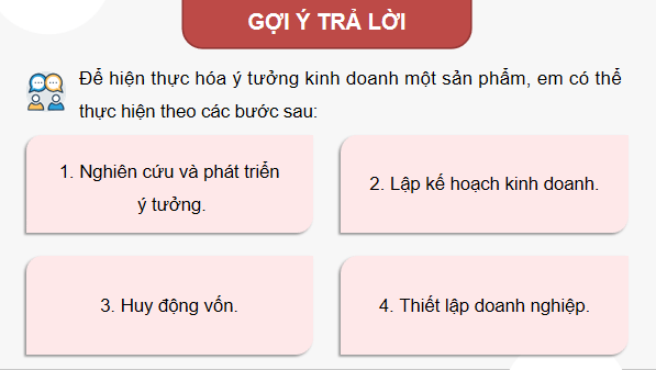 Giáo án điện tử KTPL 12 Chân trời sáng tạo Bài 5: Lập kế hoạch kinh doanh | PPT Kinh tế Pháp luật 12