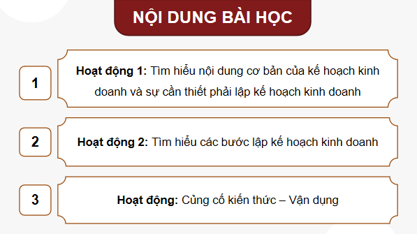 Giáo án điện tử KTPL 12 Chân trời sáng tạo Bài 5: Lập kế hoạch kinh doanh | PPT Kinh tế Pháp luật 12