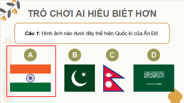 Giáo án điện tử Lịch Sử 8 Chân trời sáng tạo Bài 17: Ấn độ | PPT Sử 8