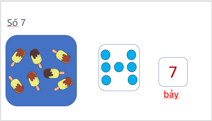 Giáo án điện tử Toán lớp 1 Số 7 | PPT Toán lớp 1 Chân trời sáng tạo
