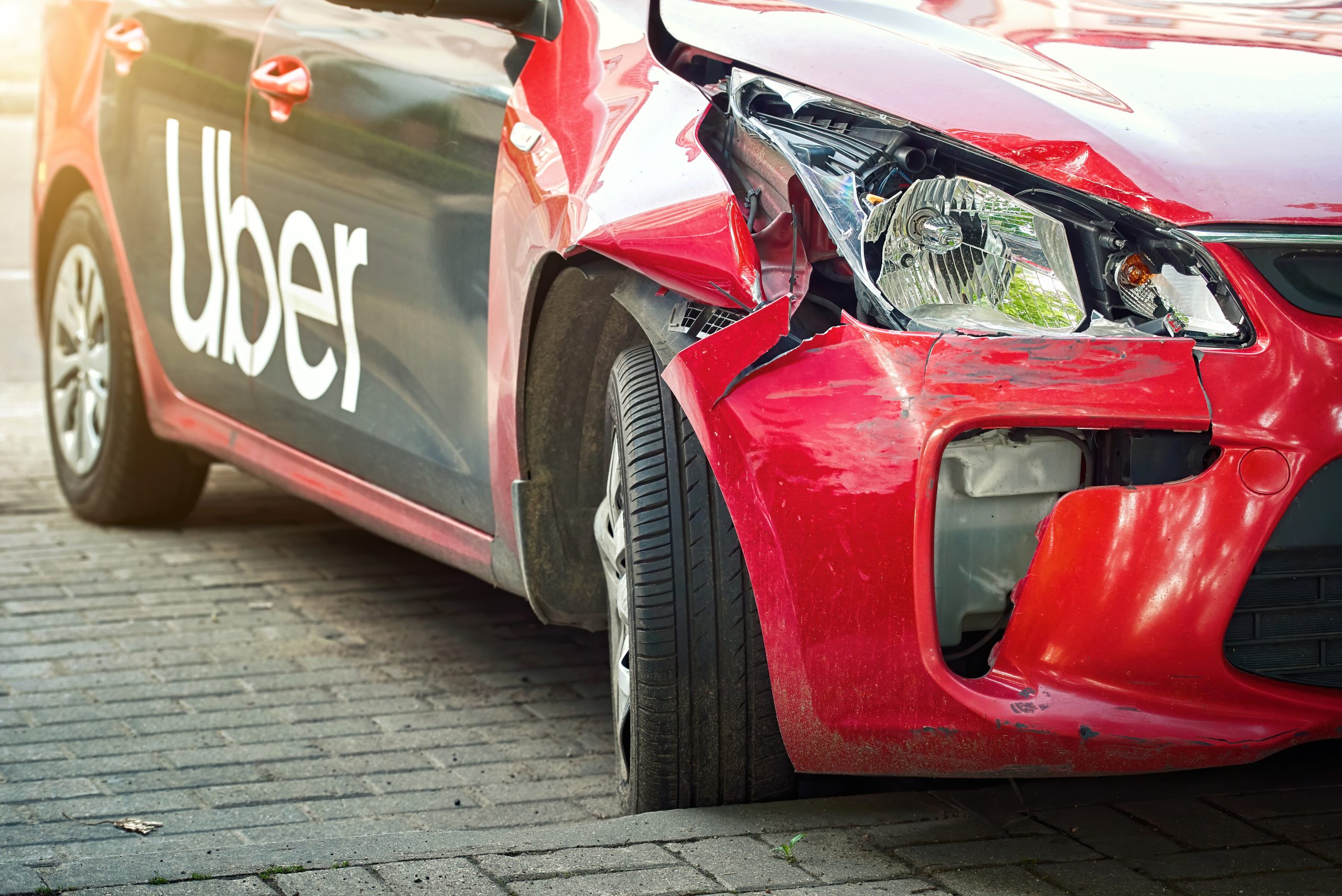 Uber car crash