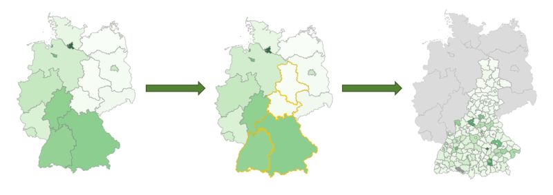 Provides Drill Down Functionality For Leaflet Choropleths Leafdown - Classic High Resolution Landscape Photos | Free Download