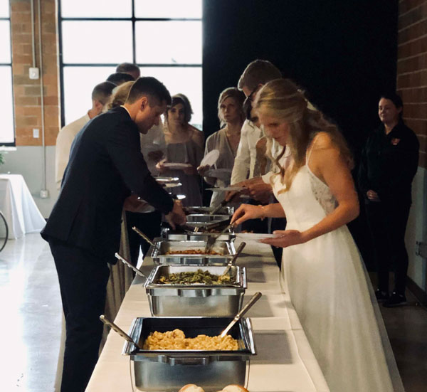 Wedding catering by hog wild bbq in holland, michigan