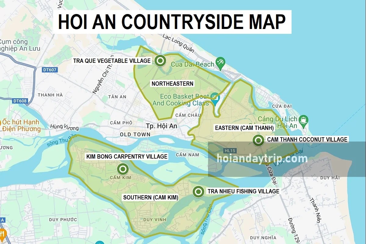 Hoi An Tourist Maps 15 Maps For First Time Visitors Hoi An Countryside 