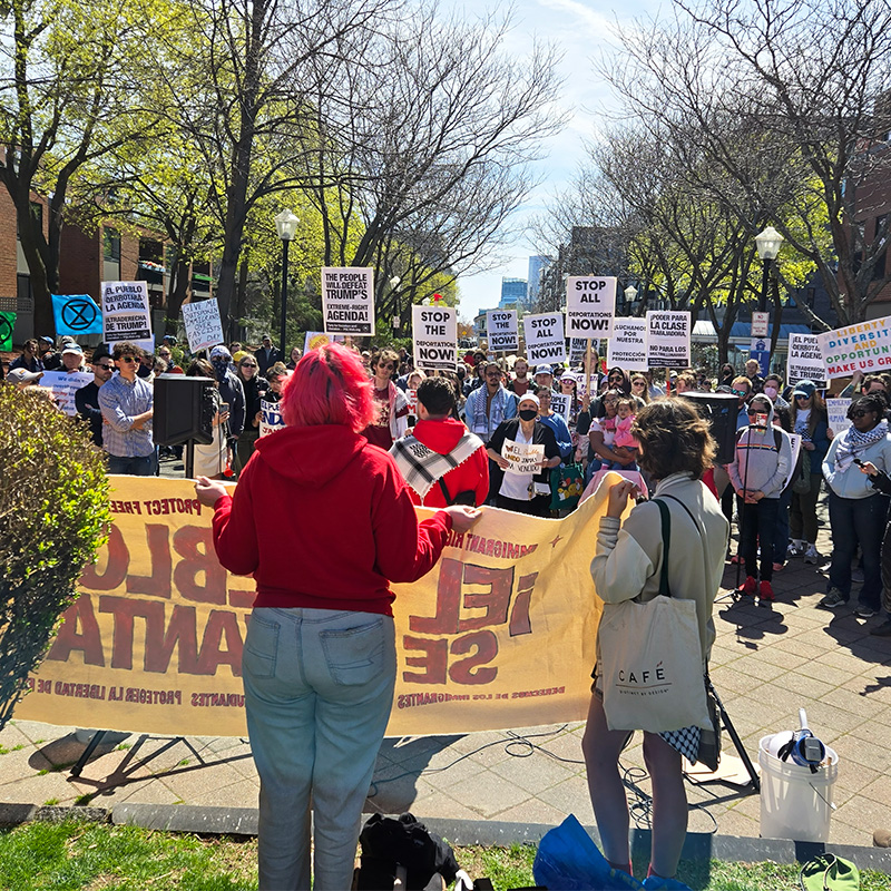 April 20, 2025 march in support of immigrants in East Boston, Mass.