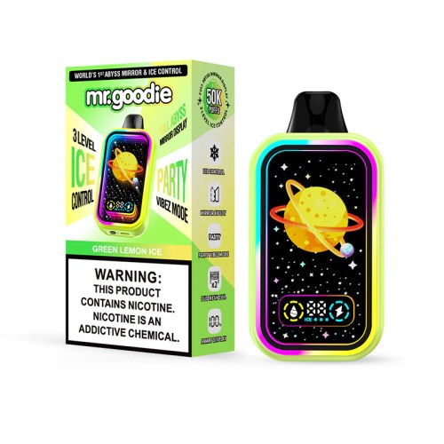 Mr.Goodie 50K 3-Level Ice Control 50.000 Puffs | dual-mesh mirror-display vape desechable 14