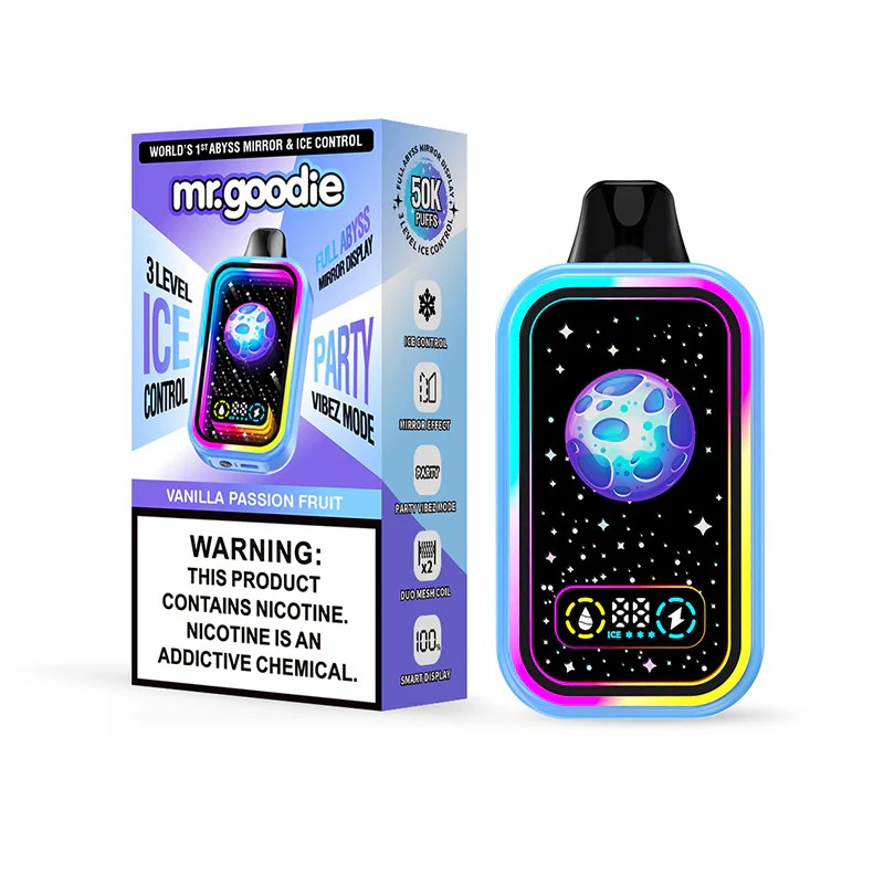 Mr.Goodie 50K 3-Level Ice Control 50,000 Puffs | dual-mesh spiegel-display wegwerp vape 6 Mr.Goodie 50K 3-Level Ice Control 50.000 Puffs | dual-mesh spiegel-display wegwerp vape - Afbeelding 6