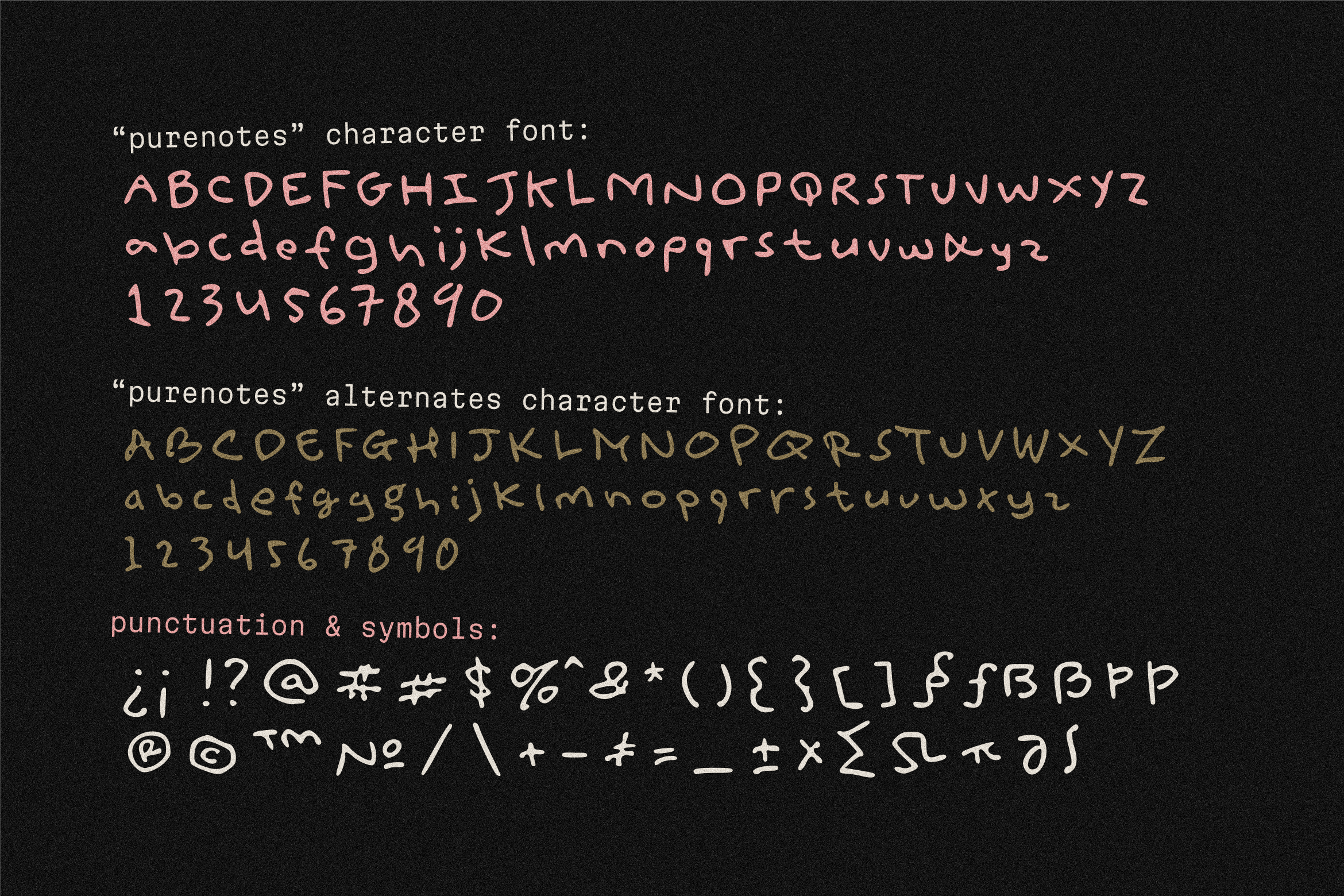 Purenotes Font 6