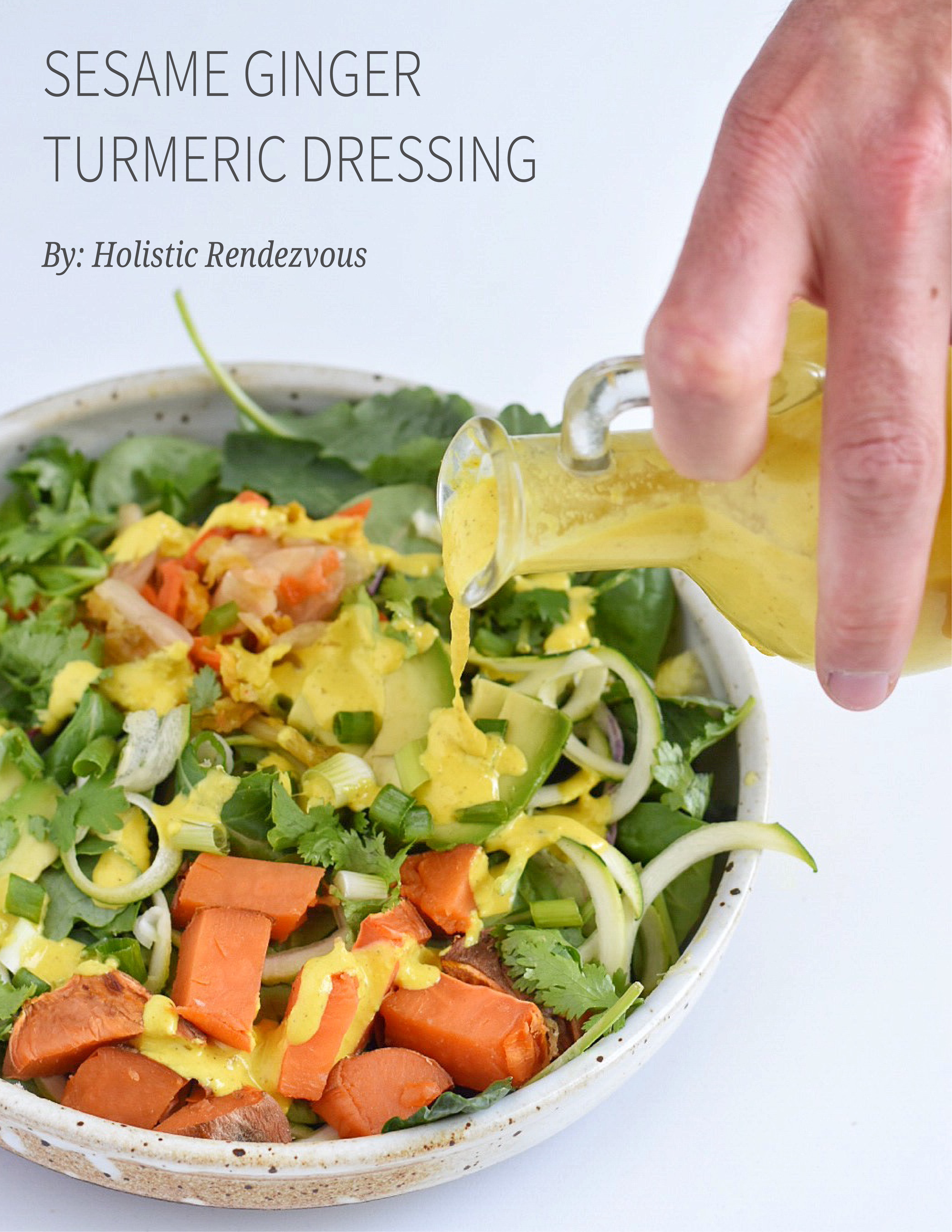 glowing sesame ginger turmeric dressing/dip!