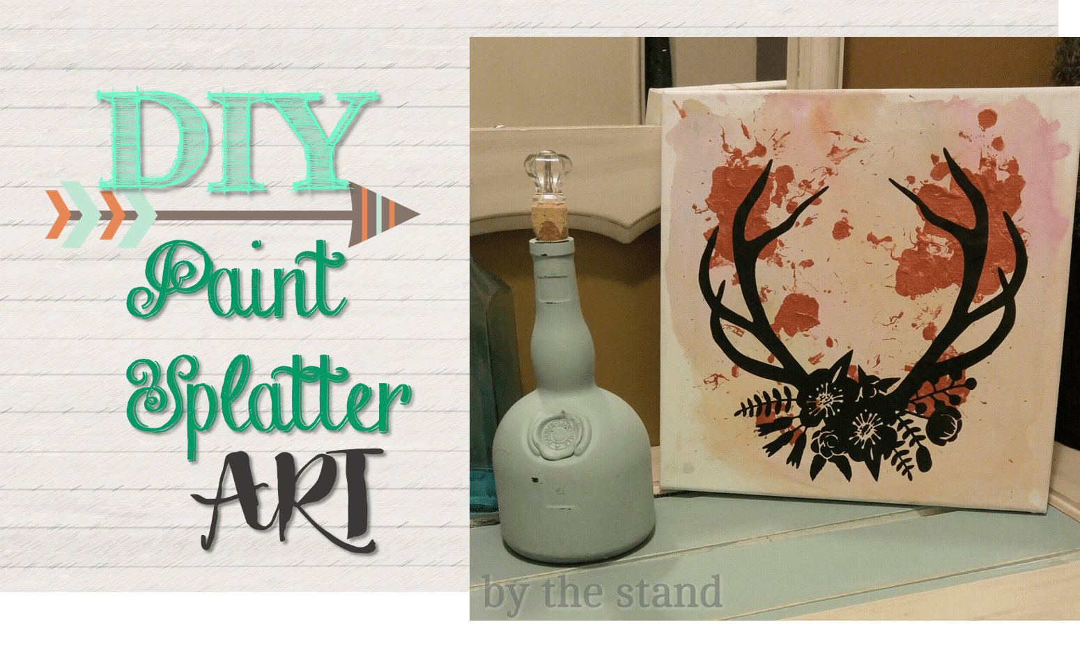 Diy paint splatter art • holly grace