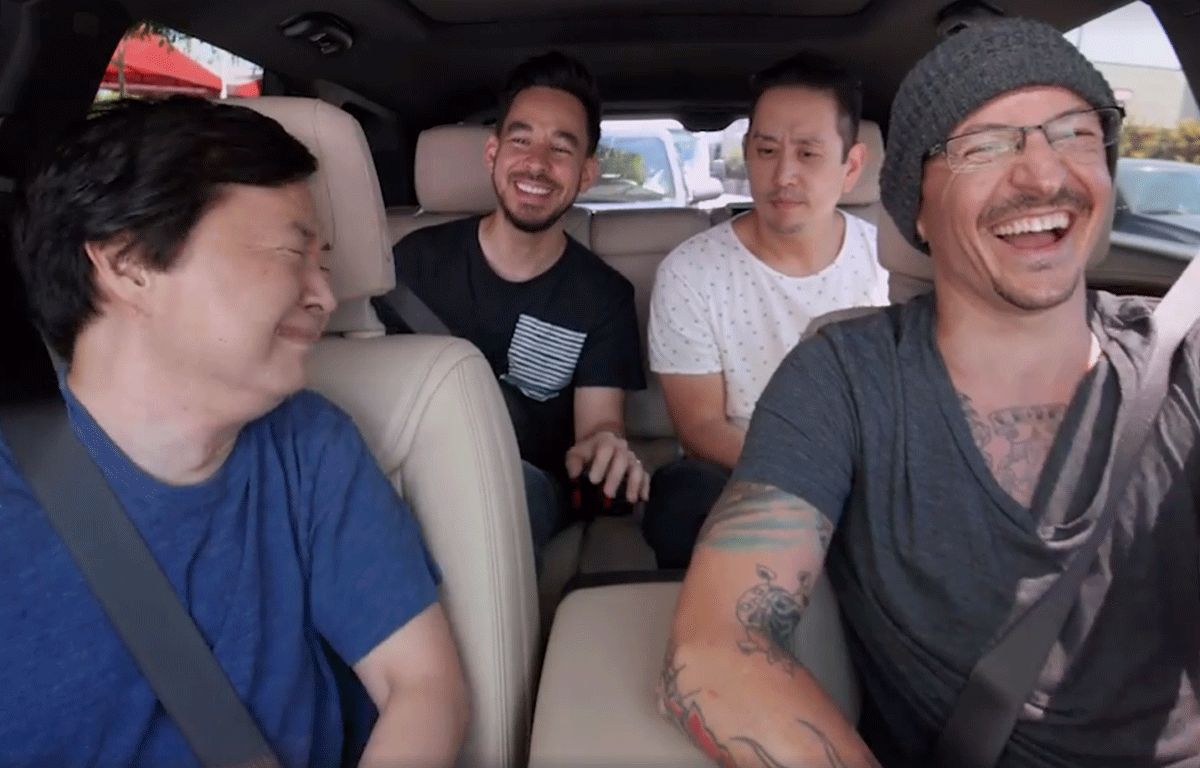 Chester bennington apparaît dans un épisode posthume de carpool karaoke